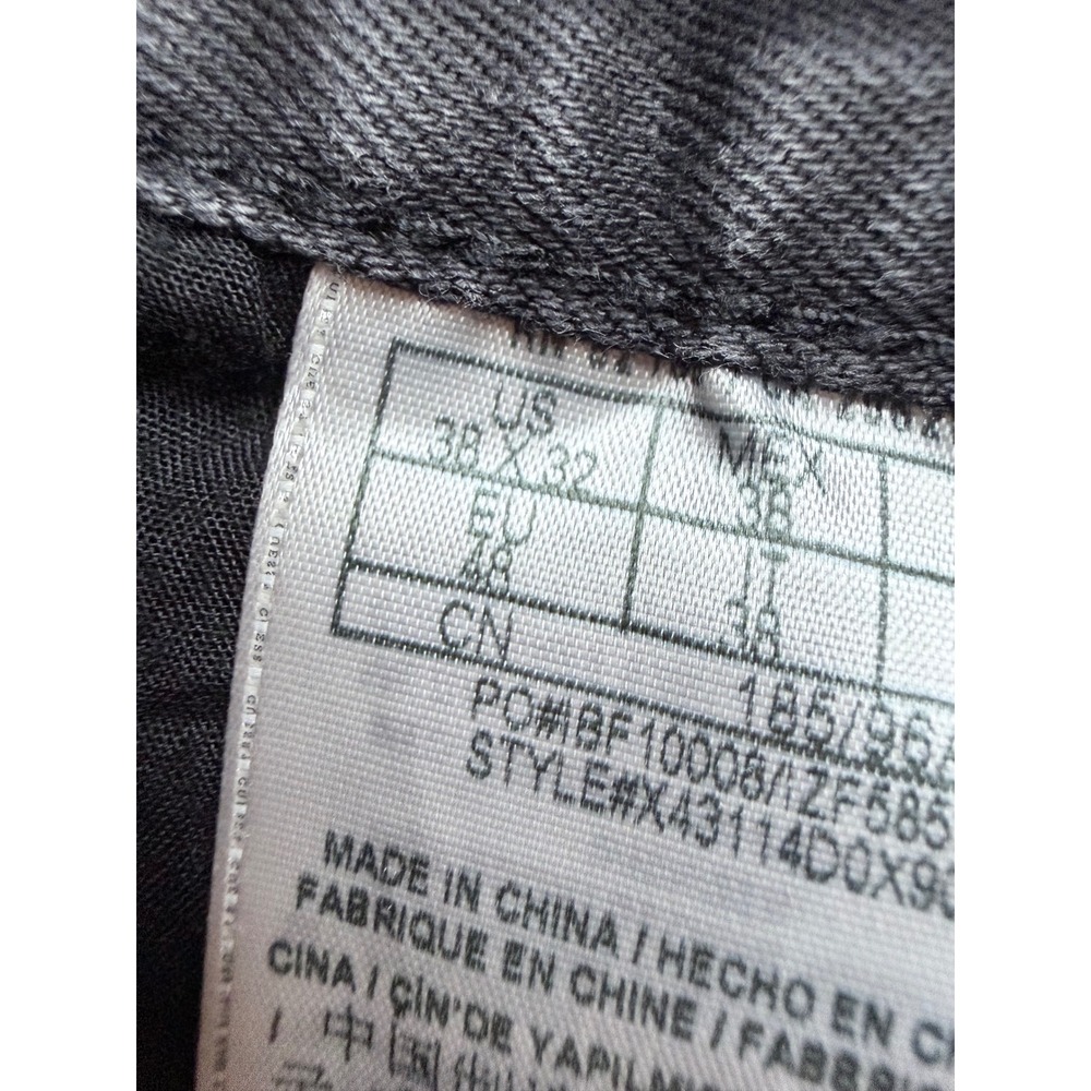 Guess Jeans Mens 38x32 Charcoal Black Ultra Slim McCrae Fit Denim X43114D0X90 - Picture 4 of 10